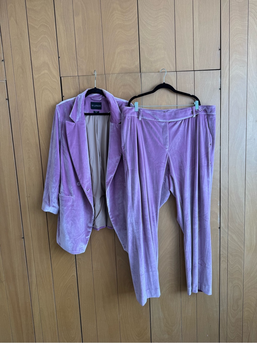 Wildfang Lilac Velvet Pants